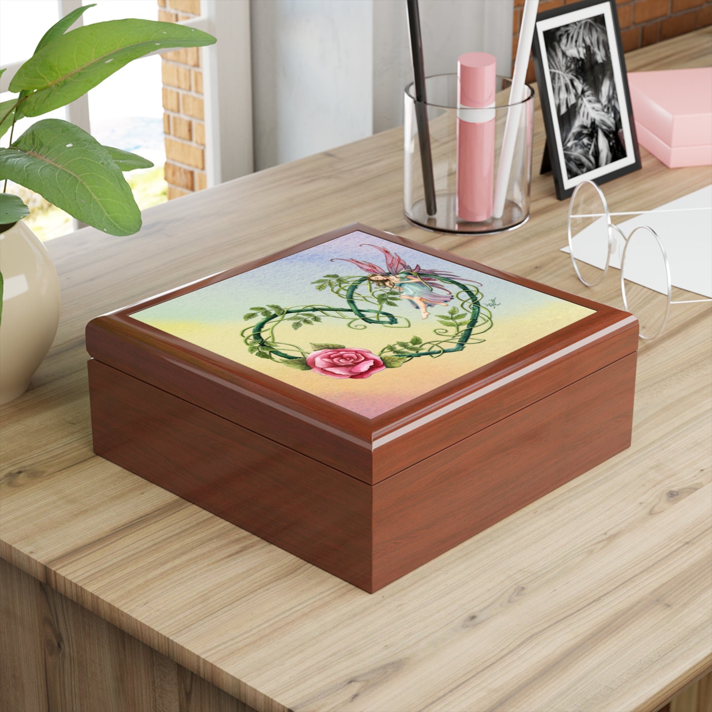 Fairy Rose Jewelry and Keepsake Box