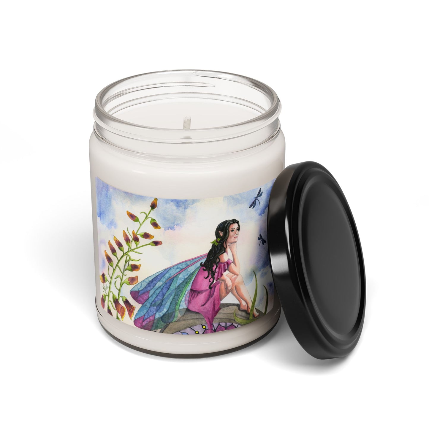 Dragonfly Garden Fairy Scented Soy Candle, 9oz