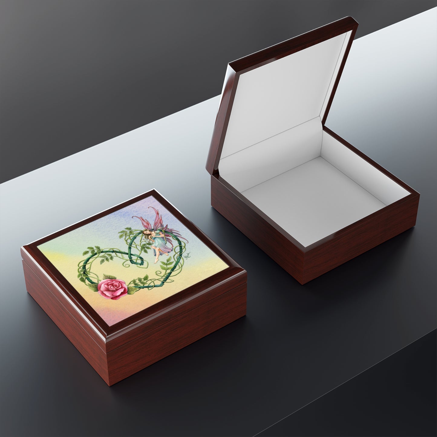 Fairy Rose Jewelry and Keepsake Box
