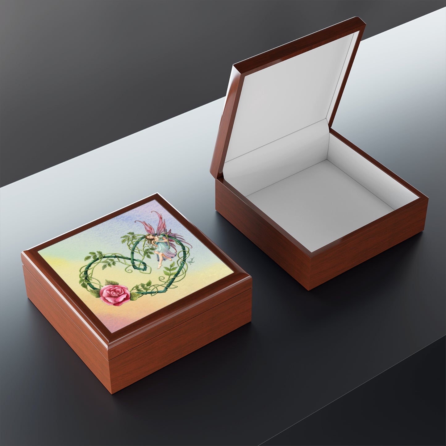 Fairy Rose Jewelry and Keepsake Box