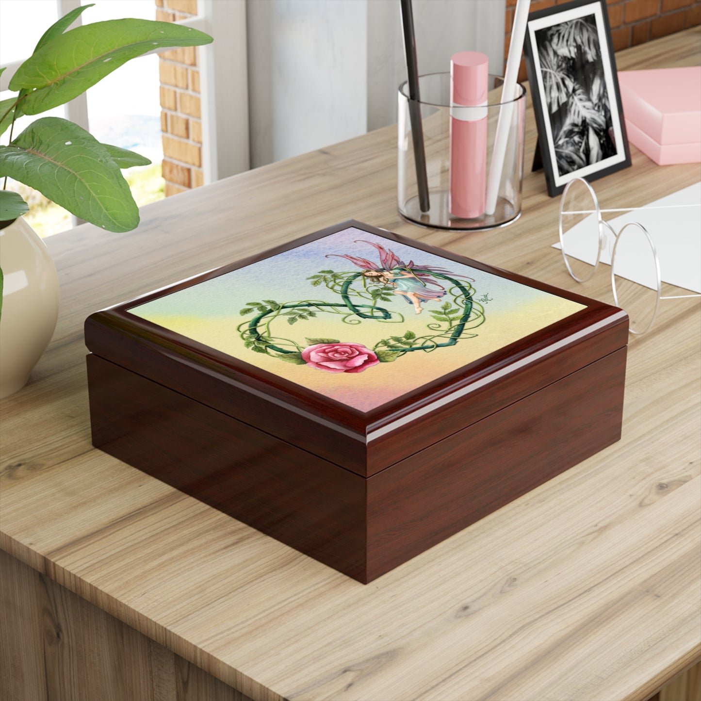 Fairy Rose Jewelry and Keepsake Box